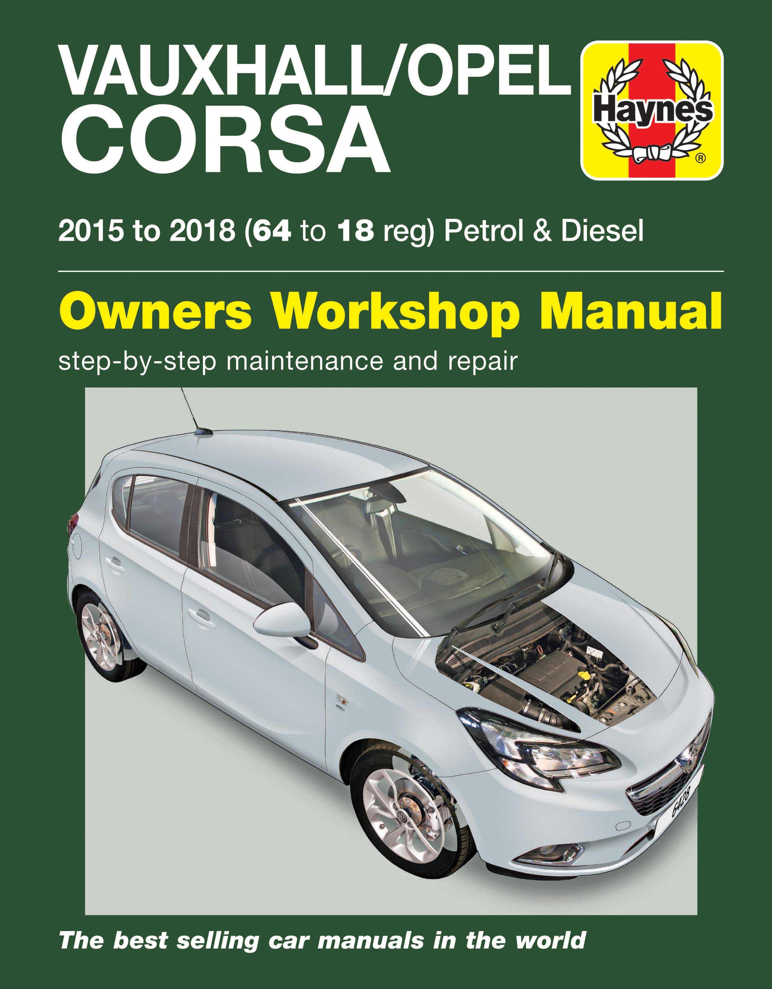 Haynes Manual no 4079 Onwards Vauxhall Corsa 00-03 Petrol & Diesel X Reg